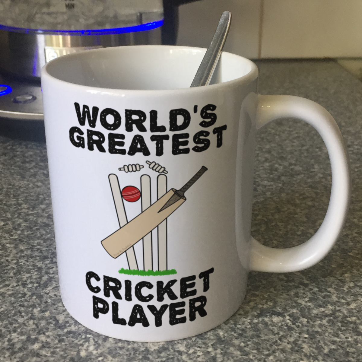 Funny Cricket Mug - World's Greatest Cricket Player - Gift For Cricketer - Sport Teacher Mug