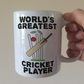 Funny Cricket Mug - World's Greatest Cricket Player - Gift For Cricketer - Sport Teacher Mug