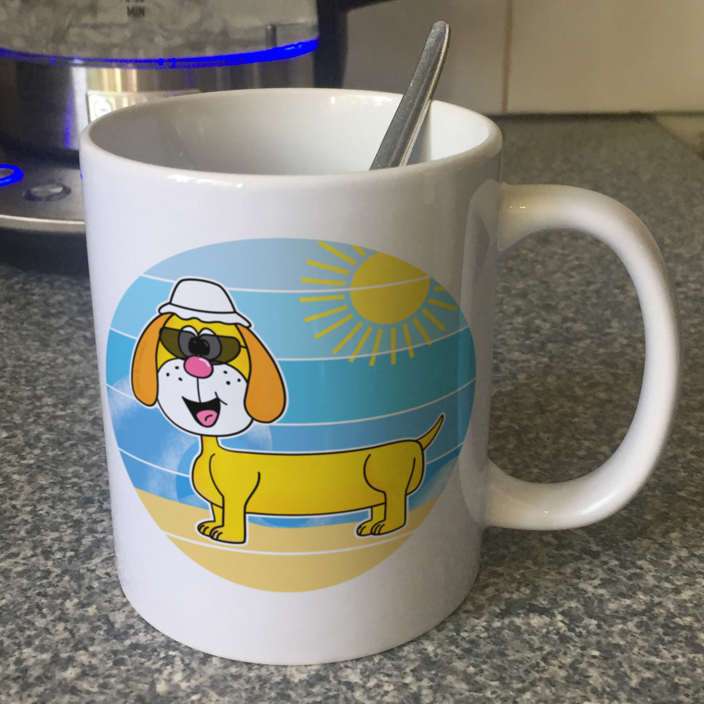 Dachshund Summer Mug - Dog Lover Mug - Funny Sausage Dog Mug