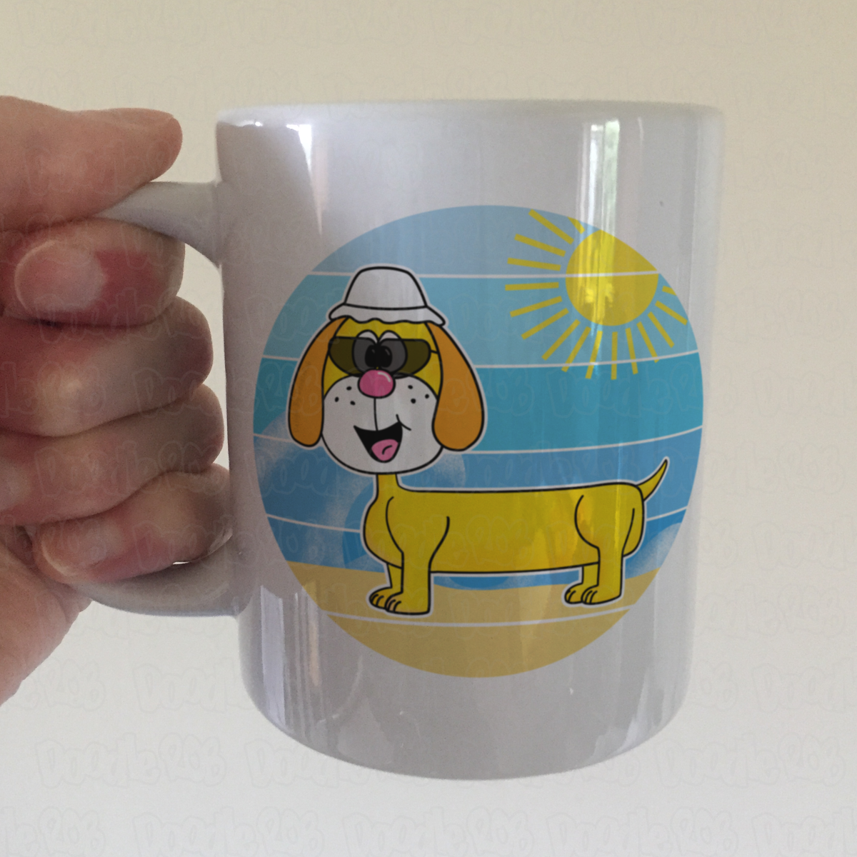 Dachshund Summer Mug - Dog Lover Mug - Funny Sausage Dog Mug