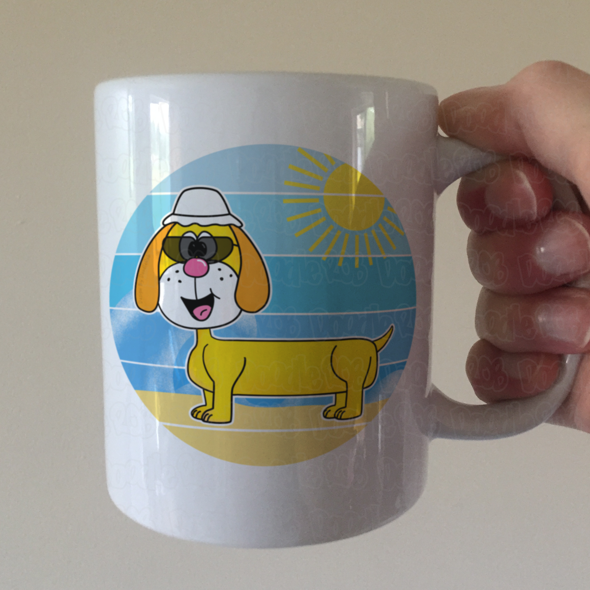 Dachshund Summer Mug - Dog Lover Mug - Funny Sausage Dog Mug
