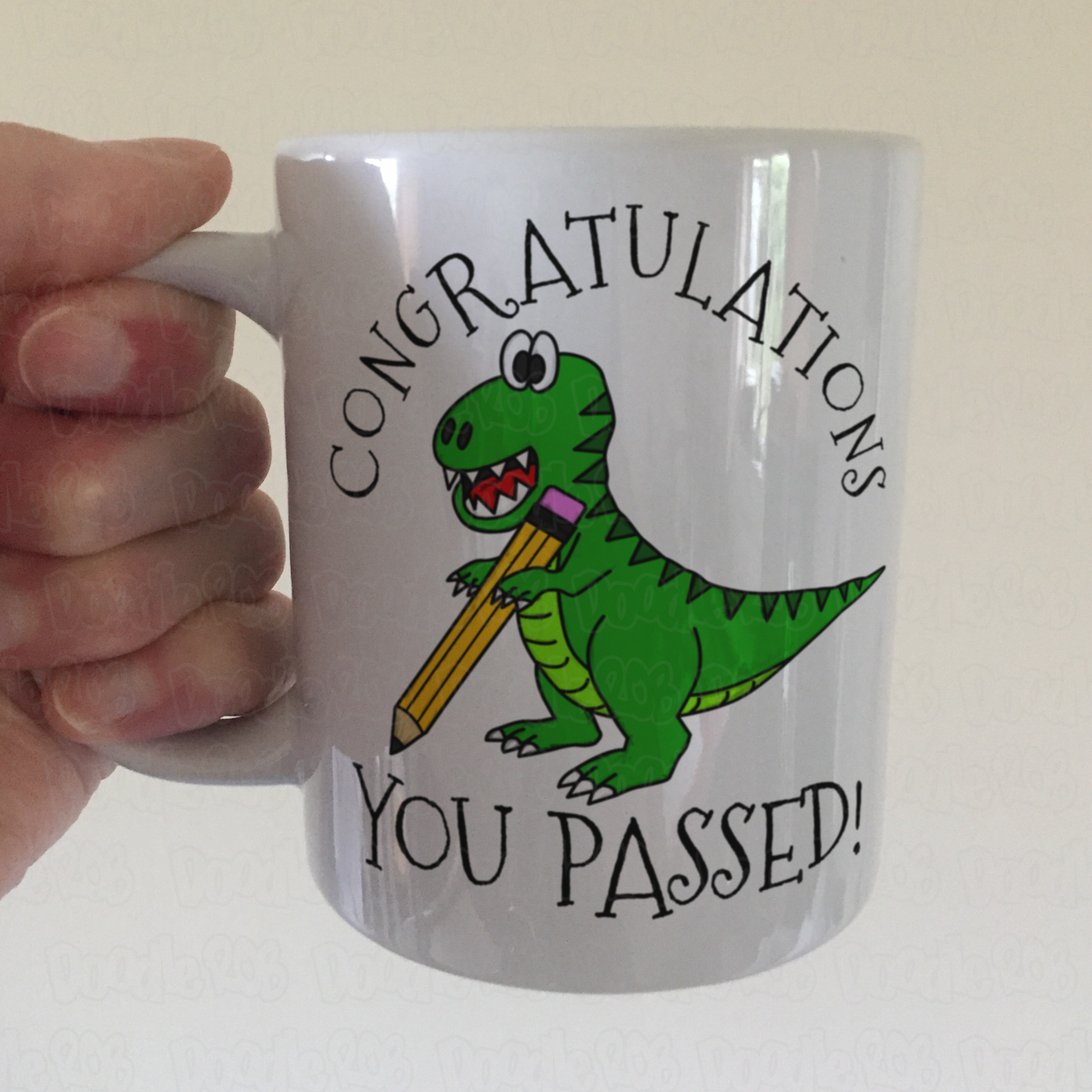 Dinosaur School Mug - Congratulations You Passed - GCSE Exam Gift - School Exam Gift