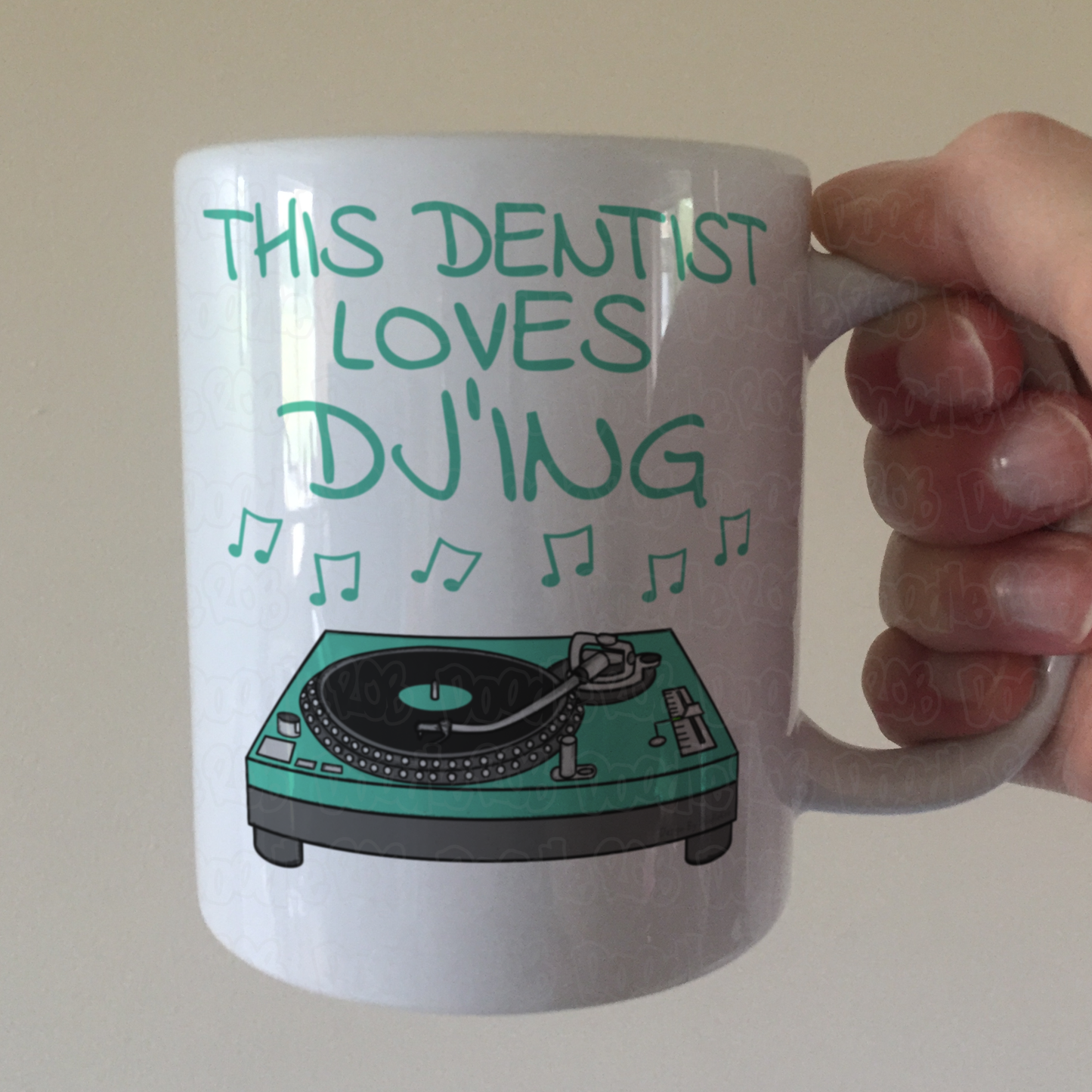 Dentist DJ Mug - This Dentist Loves DJ'ing - Musician Gift For Dentist