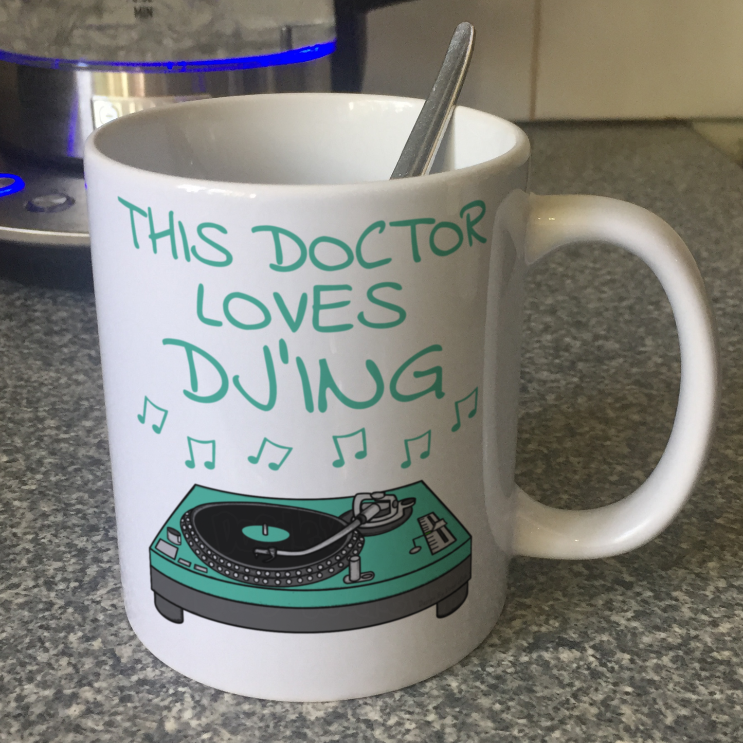 Doctor DJ Mug - This Doctor Loves DJ'ing - Musician Gift For Doctor