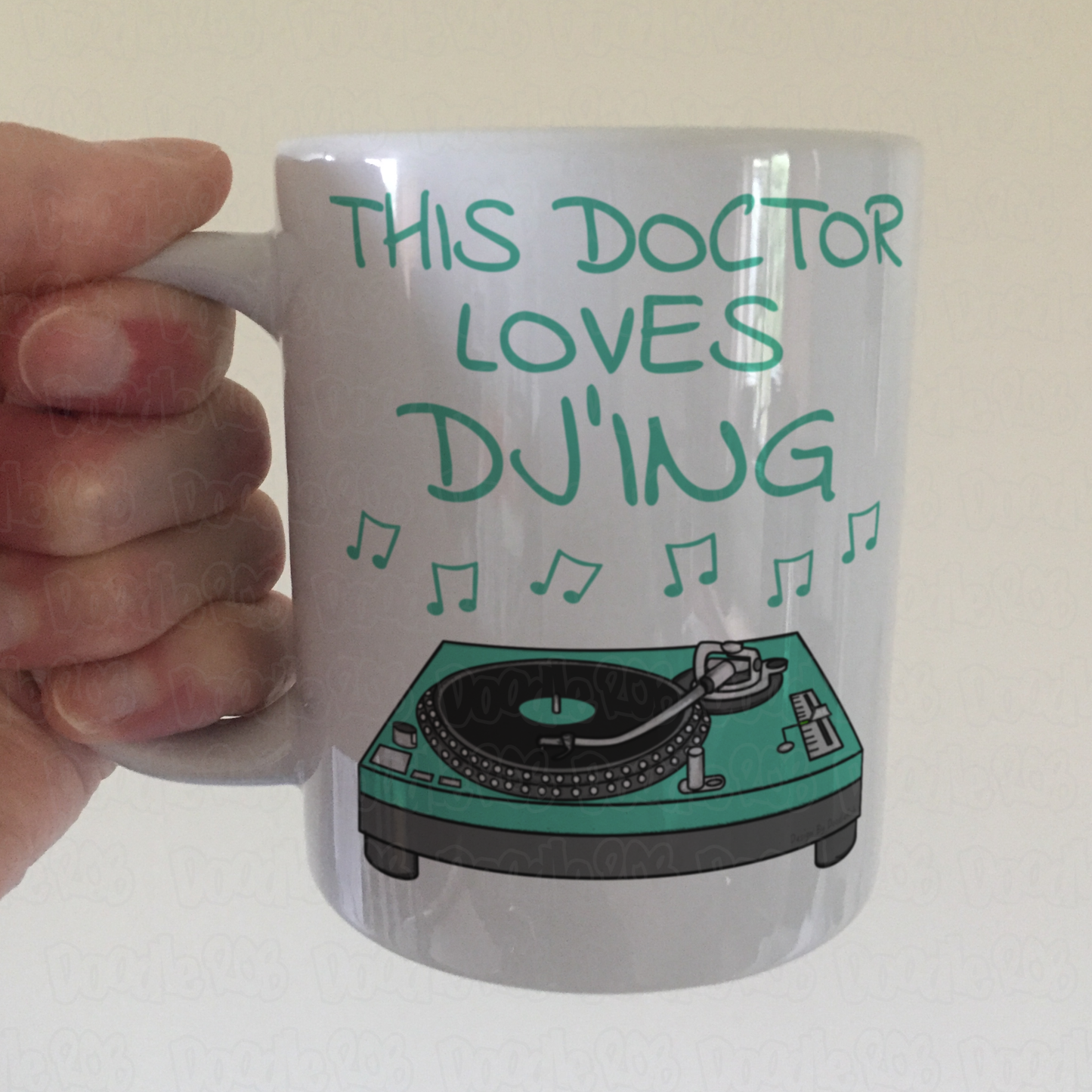 Doctor DJ Mug - This Doctor Loves DJ'ing - Musician Gift For Doctor
