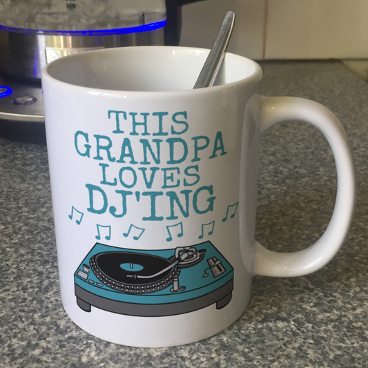 DJ Father's Day Mug - This Grandpa Loves DJ'ing - Music Producer Musician Gift