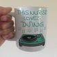 Nurse DJ Mug - This Nurse Loves DJ'ing - Musician Gift For Nurse