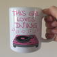 Female DJ Mug - This Girl Loves DJ'Ing - Electronic Musician - Music Producer Gift