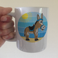 Seaside Donkey Mug - Funny Summer Gift - Beach Holiday Mug - School Holidays