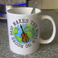 Double Bass Mug - Bass Makes The World Go Round - Gift For Bassist - Jazz Musician Gift