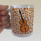 Autumn Double Bass Mug (Leaves) - Gift For Bassist - Jazz Musician - Gift For Fall or Thanksgiving