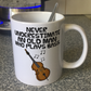 Funny Double Bass Mug - Never Underestimate An Old Man Who Plays Bass - Bassist Musician Gift For Him