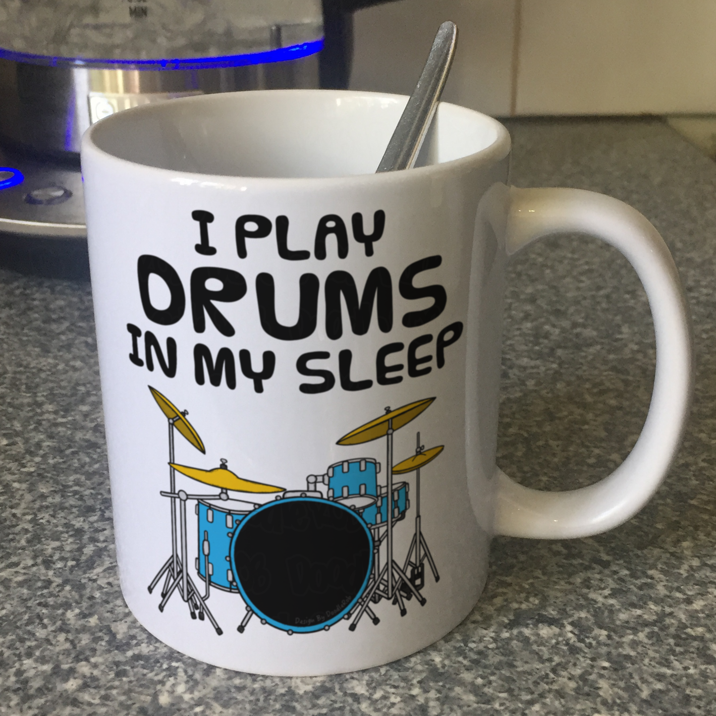 Funny Drummer Mug - I Play Drums In My Sleep - Percussionist Musician Gift