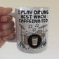 Drummer Coffee Mug - I Play Drums Best When Caffeinated - Percussionist Musician Gift