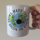 Drummer Mug - Drums Make The World Go Round - Gift For Drum Teacher - Earth Day Mug