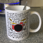Drum Kit Musical Notes Mug - Gift For Drummer - Drum Teacher Mug - Percussionist Gift