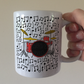 Drum Kit Musical Notes Mug - Gift For Drummer - Drum Teacher Mug - Percussionist Gift