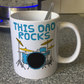 Dad Drummer Mug - This Dad Plays Rocks - Father's Day Musician Gift