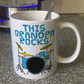 Grandpa Drummer Mug - This Grandpa Plays Rocks - Father's Day Musician Gift