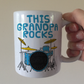 Grandpa Drummer Mug - This Grandpa Plays Rocks - Father's Day Musician Gift