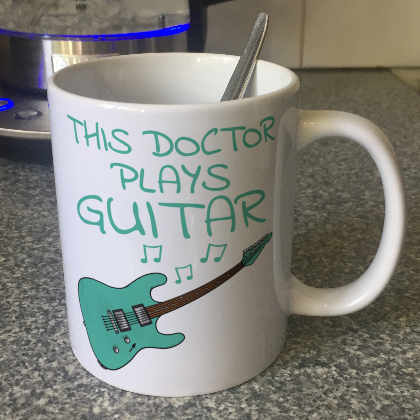 Doctor Electric Guitar Mug - This Doctor Plays Guitar - Guitarist Gift For Doctor