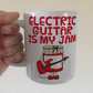 Funny Electric Guitar Mug - Playing Guitar Is My Jam - Gift For Guitarist - Music Teacher Gift