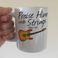 Church Guitarist Mug (Electric Guitar) - Praise Him With Strings (Psalm 150) - Worship Guitar Mug