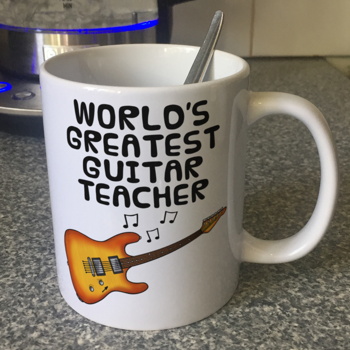 Guitar Teacher Mug - World's Greatest Guitar Teacher - Gift For Electric Guitarist