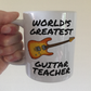 Guitar Teacher Mug - World's Greatest Guitar Teacher - Gift For Electric Guitarist