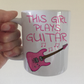 Pink Electric Guitar Mug - This Girl Plays Guitar - Female Guitarist Gift - Guitar Gift For Girl