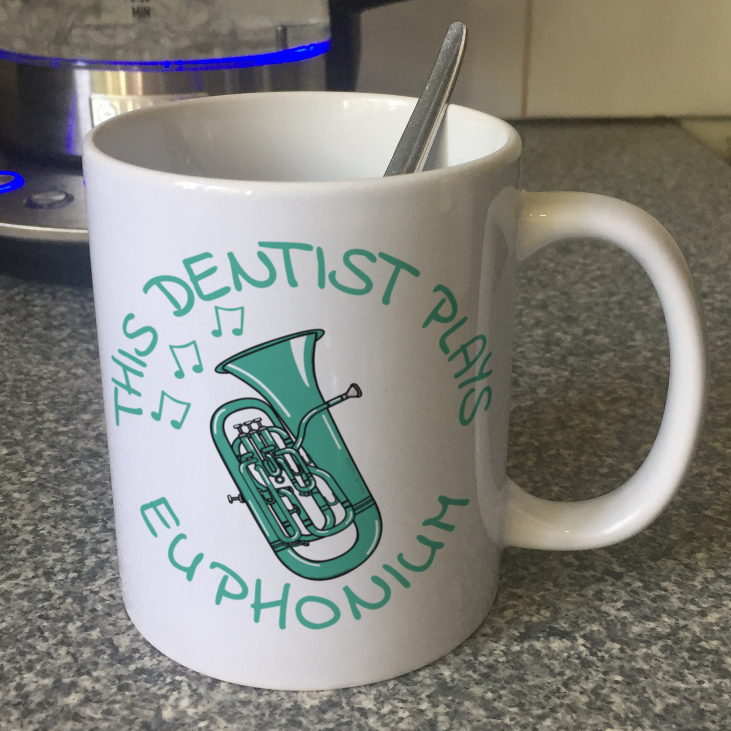 Dentist Euphonium Mug - This Dentist Plays Euphonium - Brass Musician Gift For Dentist