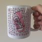 Euphonium Floral Mug (Pink Flowers) - Female Euphoniumist - Brass Musician Gift For Girl