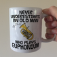 Funny Euphonium Mug - Never Underestimate An Old Man Who Plays Euphonium - Brass Musician Gift For Him