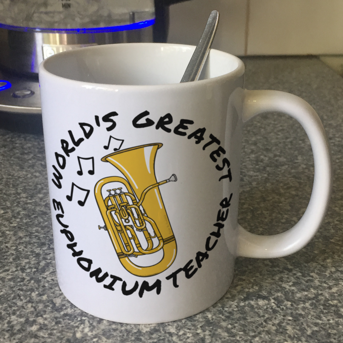Euphonium Teacher Mug - World's Greatest Euphonium Teacher - Brass Musician Gift