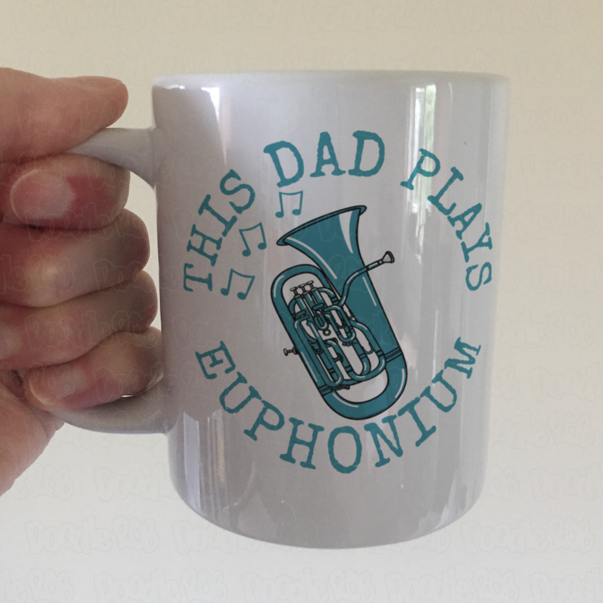 Euphonium Father's Day Mug - This Dad Plays Euphonium - Brass Musician Gift