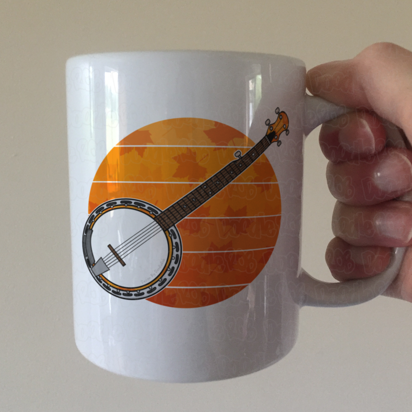 Autumn Banjo Mug - Banjo Teacher Mug - Folk Musician Gift
