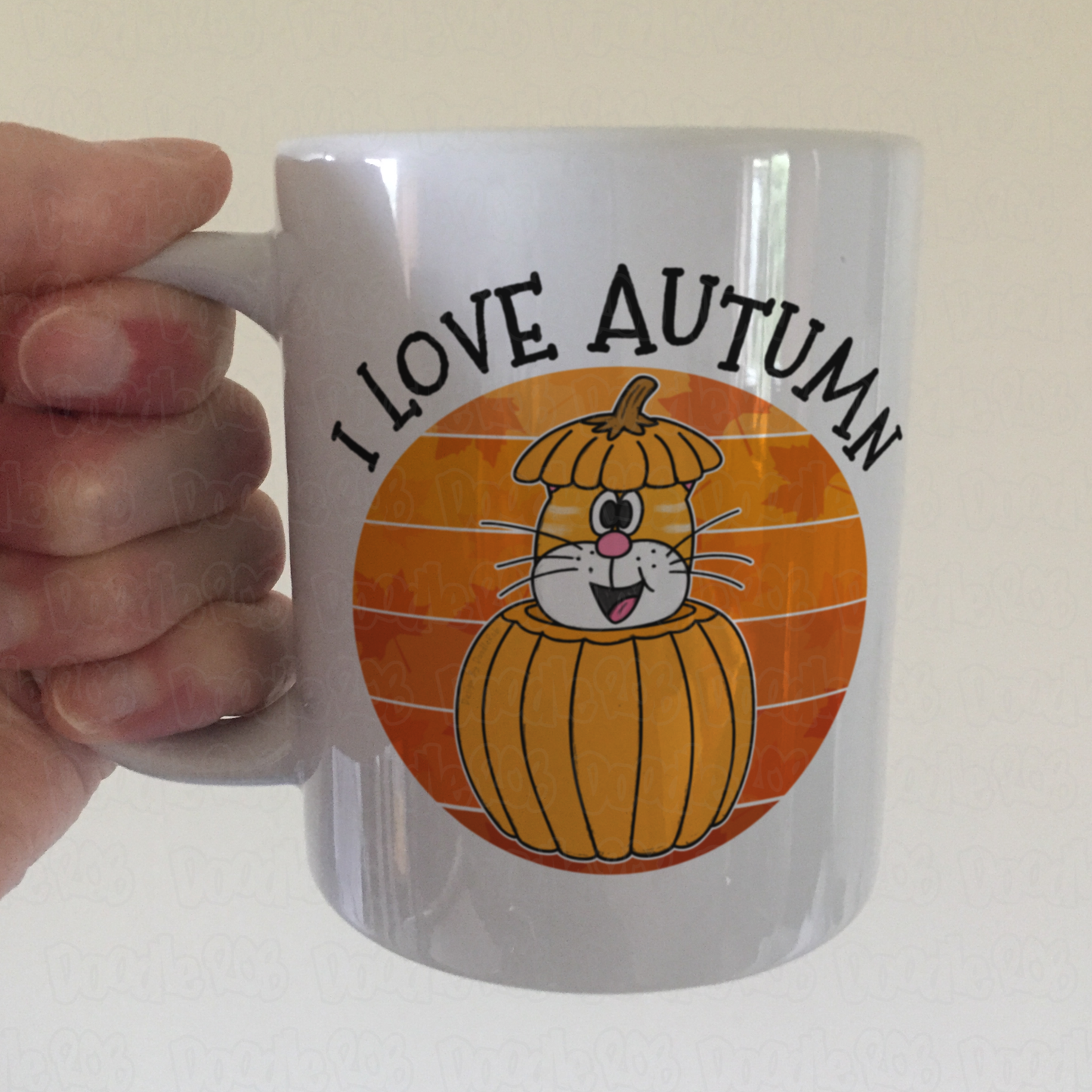 Autumn Cat Mug - Cat Pumpkin Mug - Autumn Gift For Her
