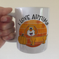 Autumn Dachshund Mug - Dog Lover Mug - Autumn Gift For Her