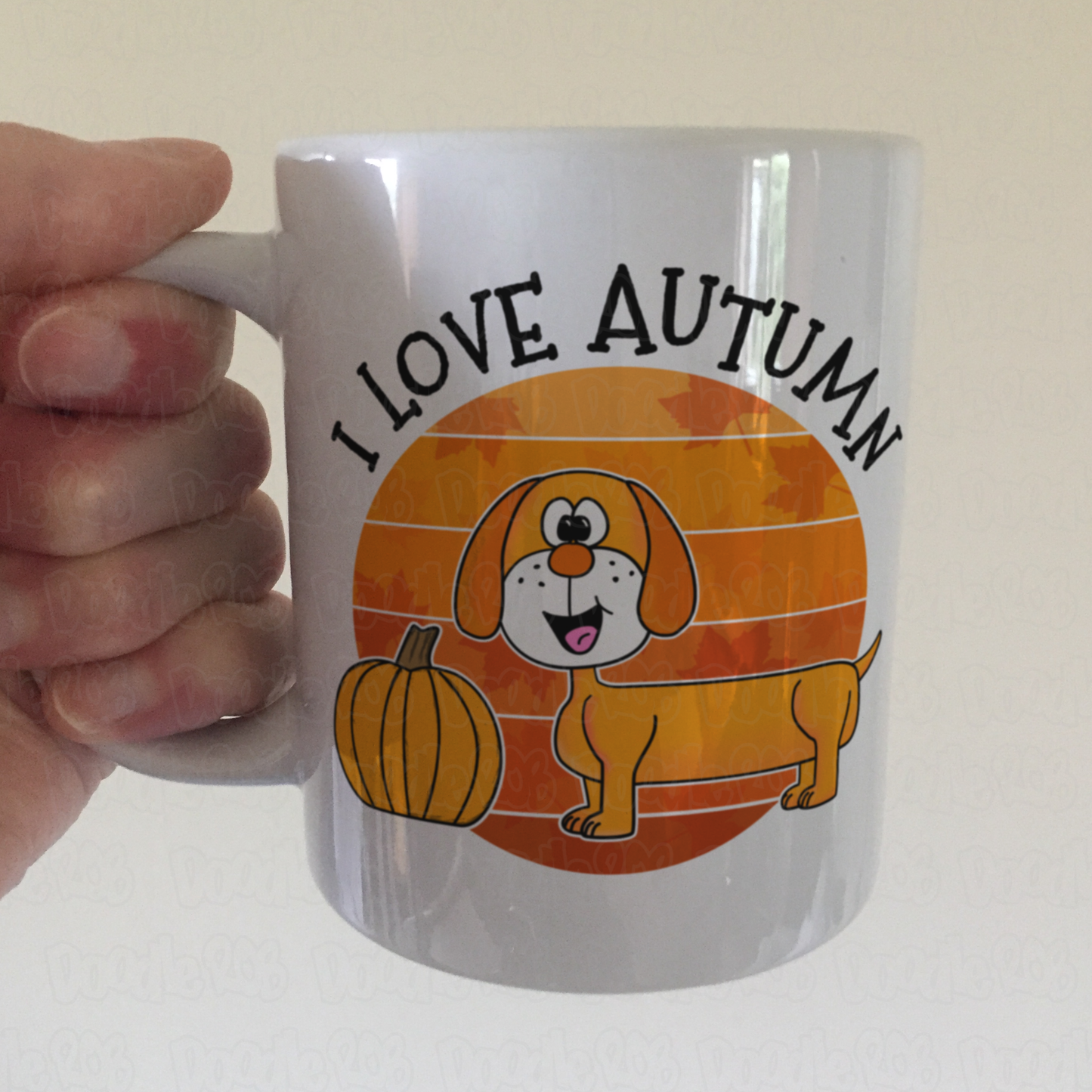 Autumn Dachshund Mug - Dog Lover Mug - Autumn Gift For Her