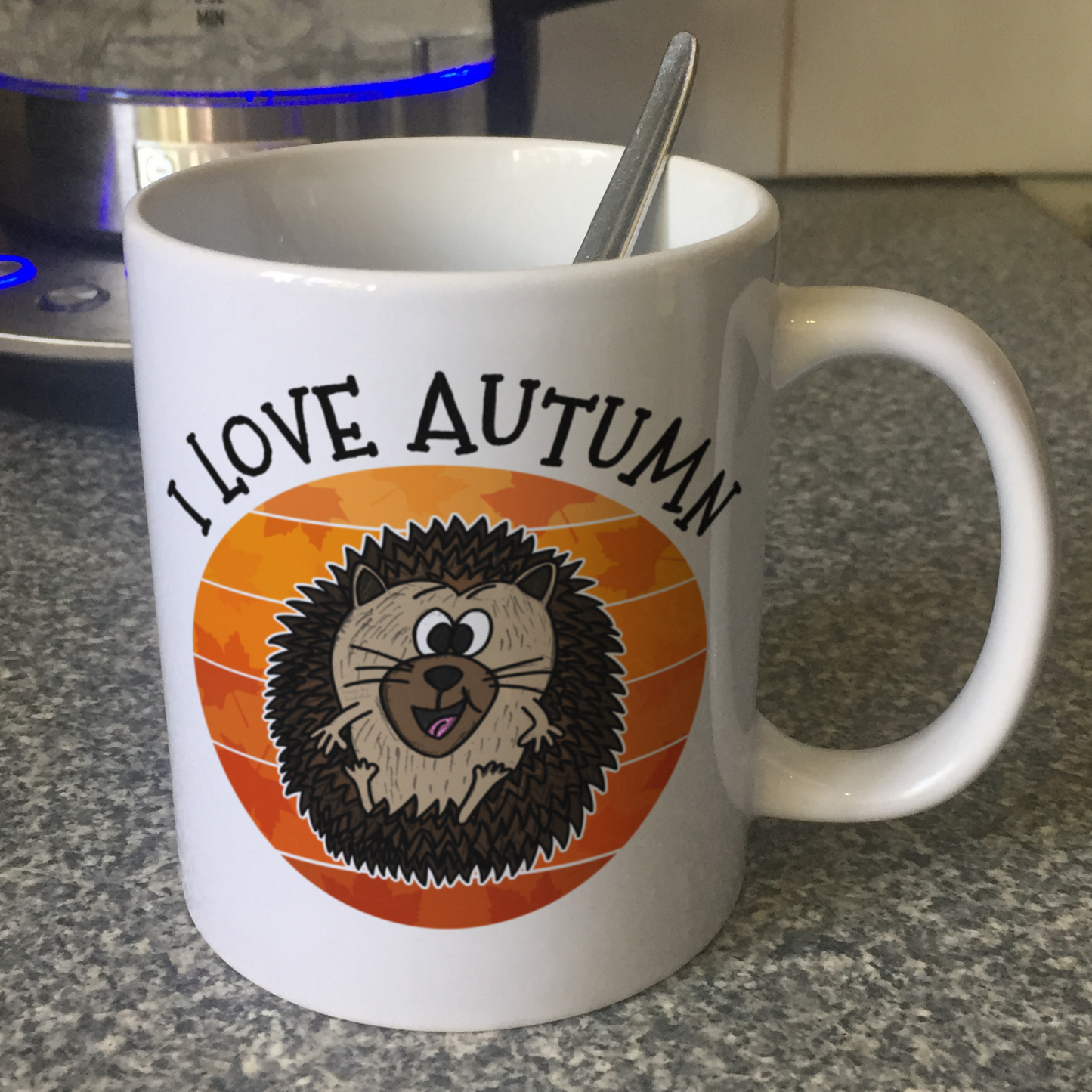 Autumn Hedgehog Mug - Nature Lover Mug - Autumn Gift For Her