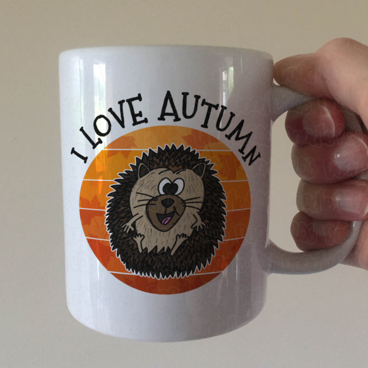 Autumn Hedgehog Mug - Nature Lover Mug - Autumn Gift For Her