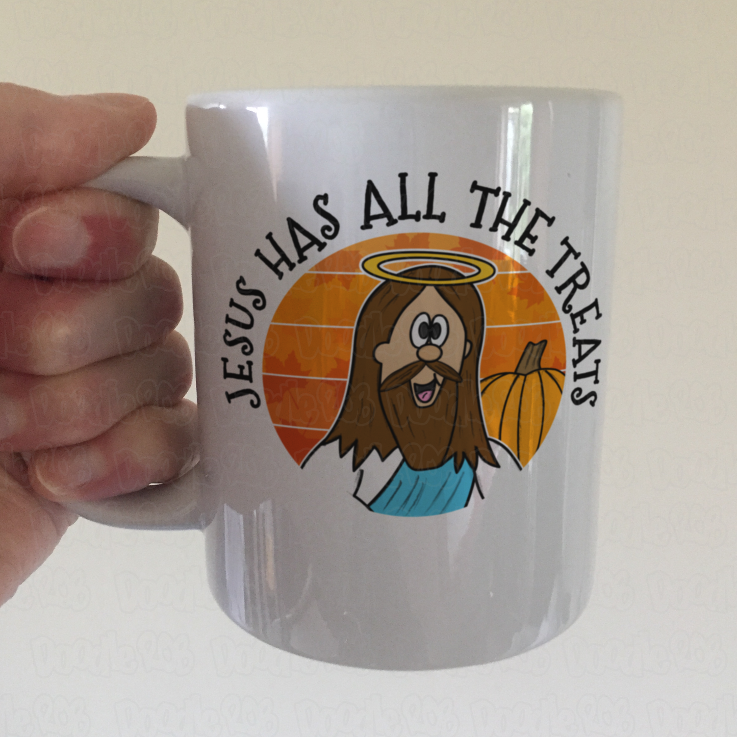 Christian Halloween Mug - Jesus Has All The Treats - Funny Autumn Church Gift