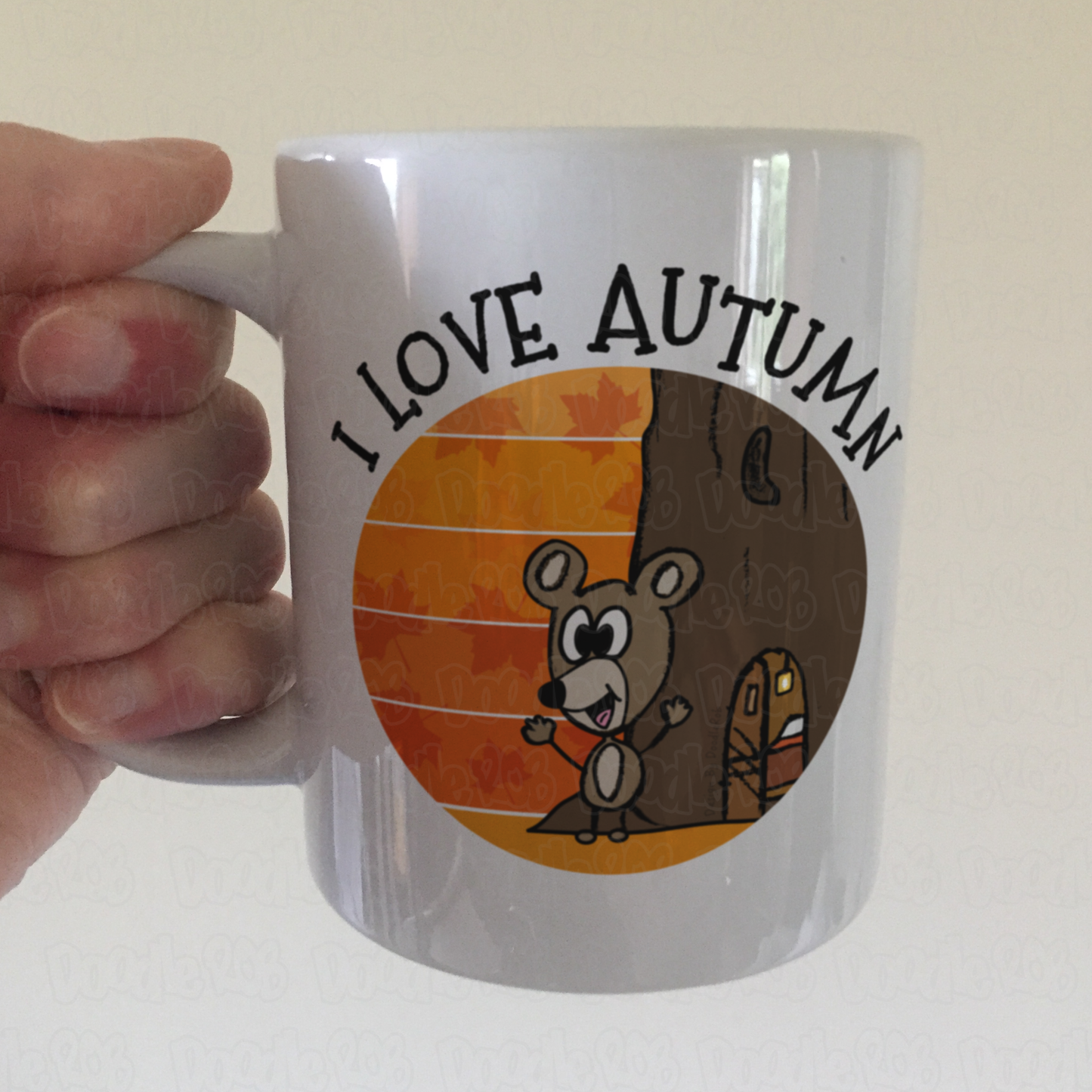 Autumn Mouse Mug - Nature Lover Mug - Autumn Gift For Her - Cute Wildlife Mug