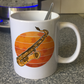 Autumn Saxophone Mug - Saxophonist Mug - Music Teacher Gift