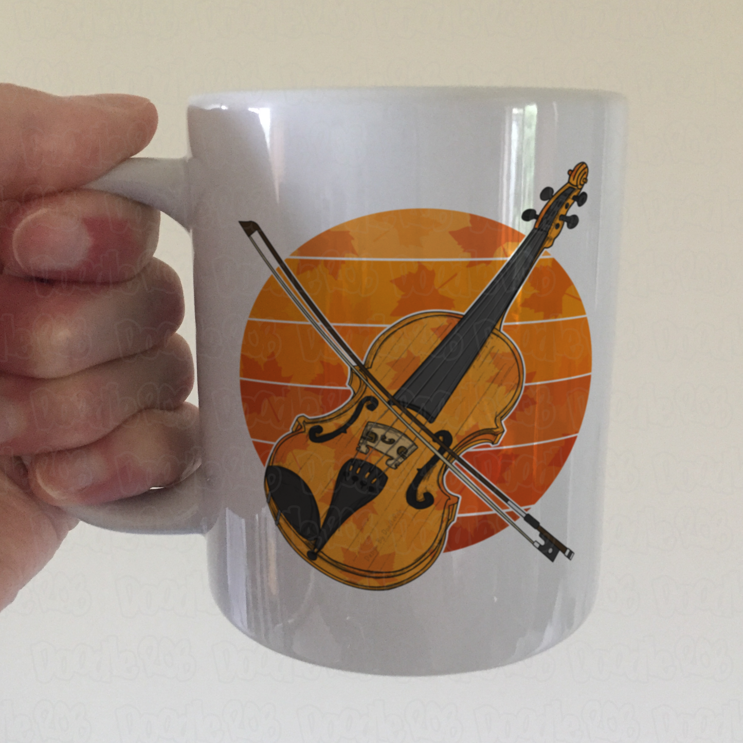 Autumn Violin Mug - Violinist Mug - String Teacher Gift