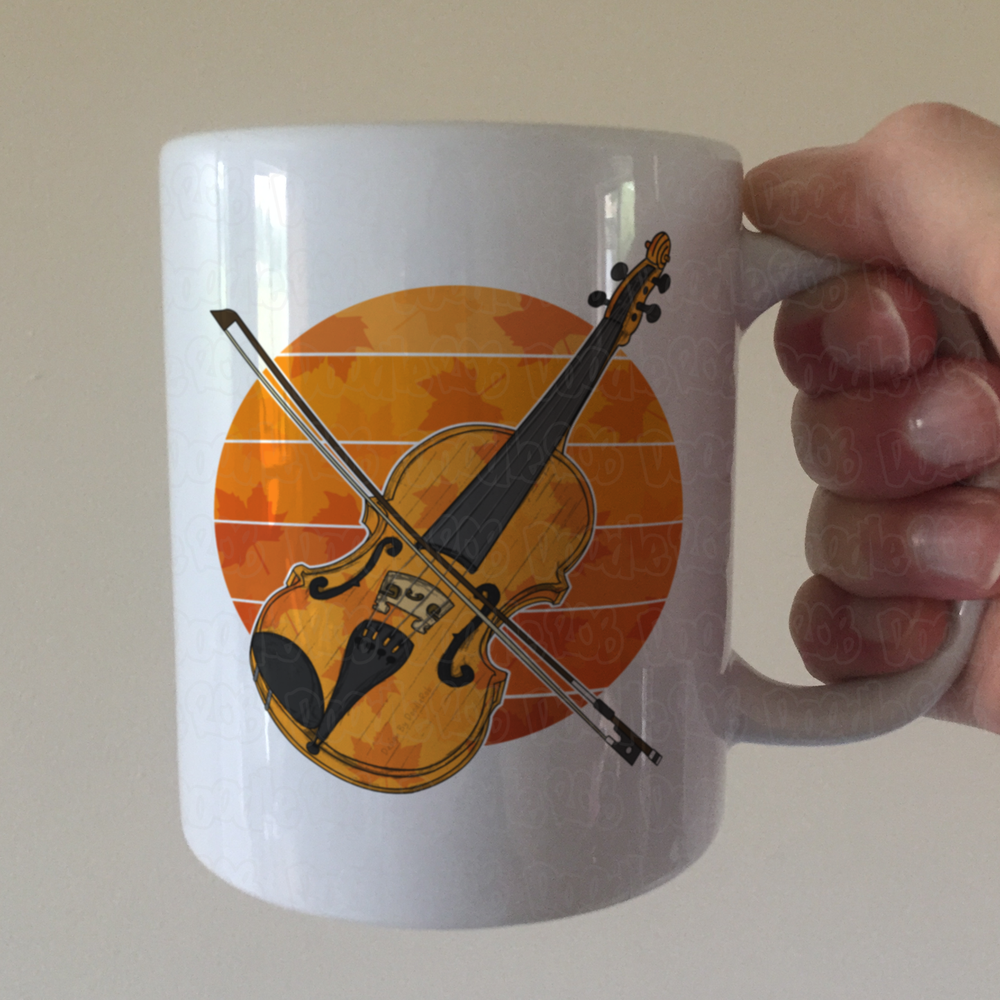 Autumn Violin Mug - Violinist Mug - String Teacher Gift