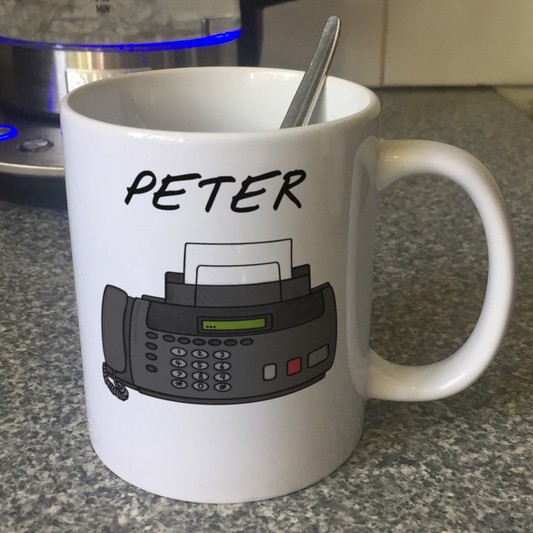 Fax Machine Personalised Mug - Funny Custom Gift For Coworker