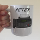 Fax Machine Personalised Mug - Funny Custom Gift For Coworker