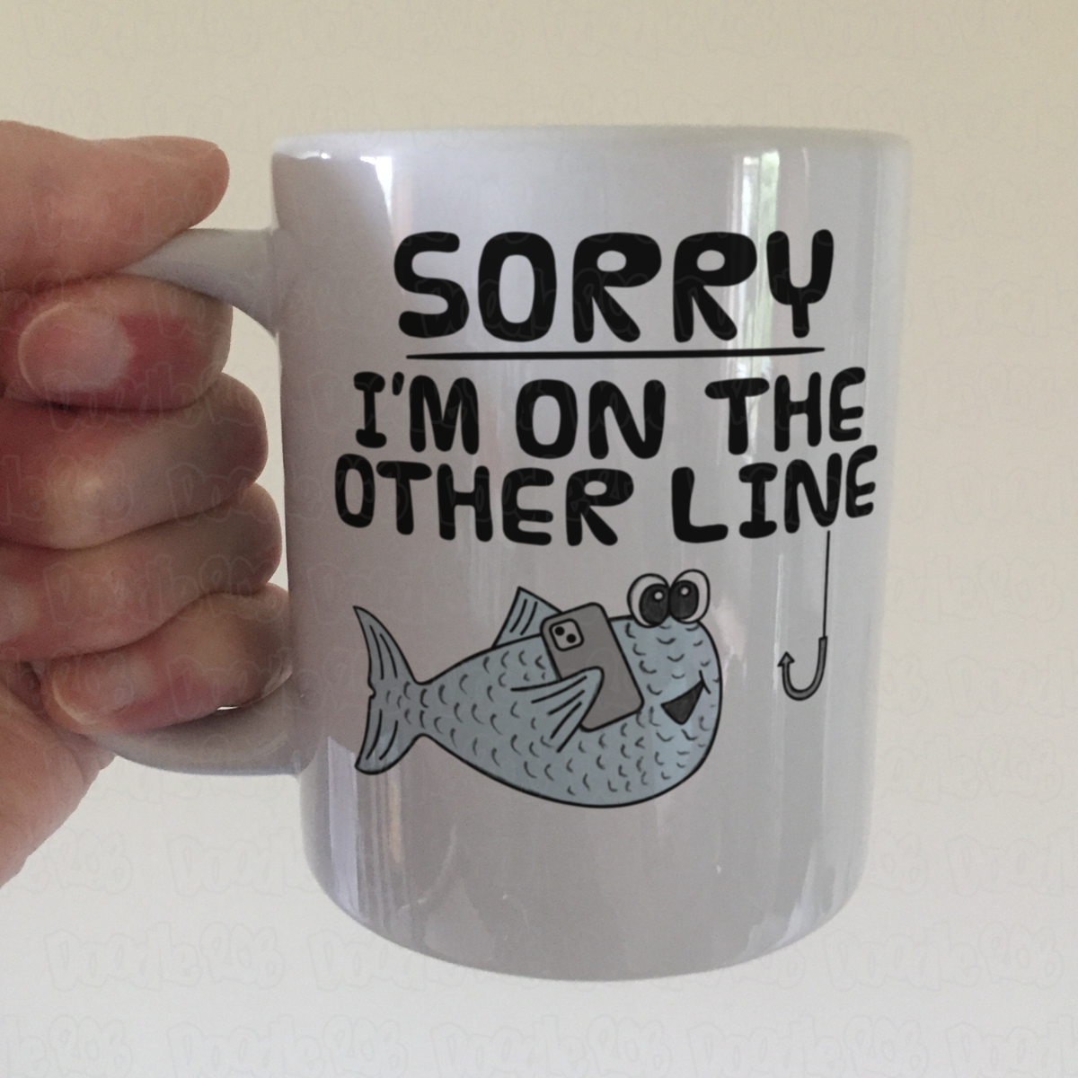 Funny Fishing Mug - Sorry I'm On The Other Line - Gift For Fisherman - Father's Day Gift