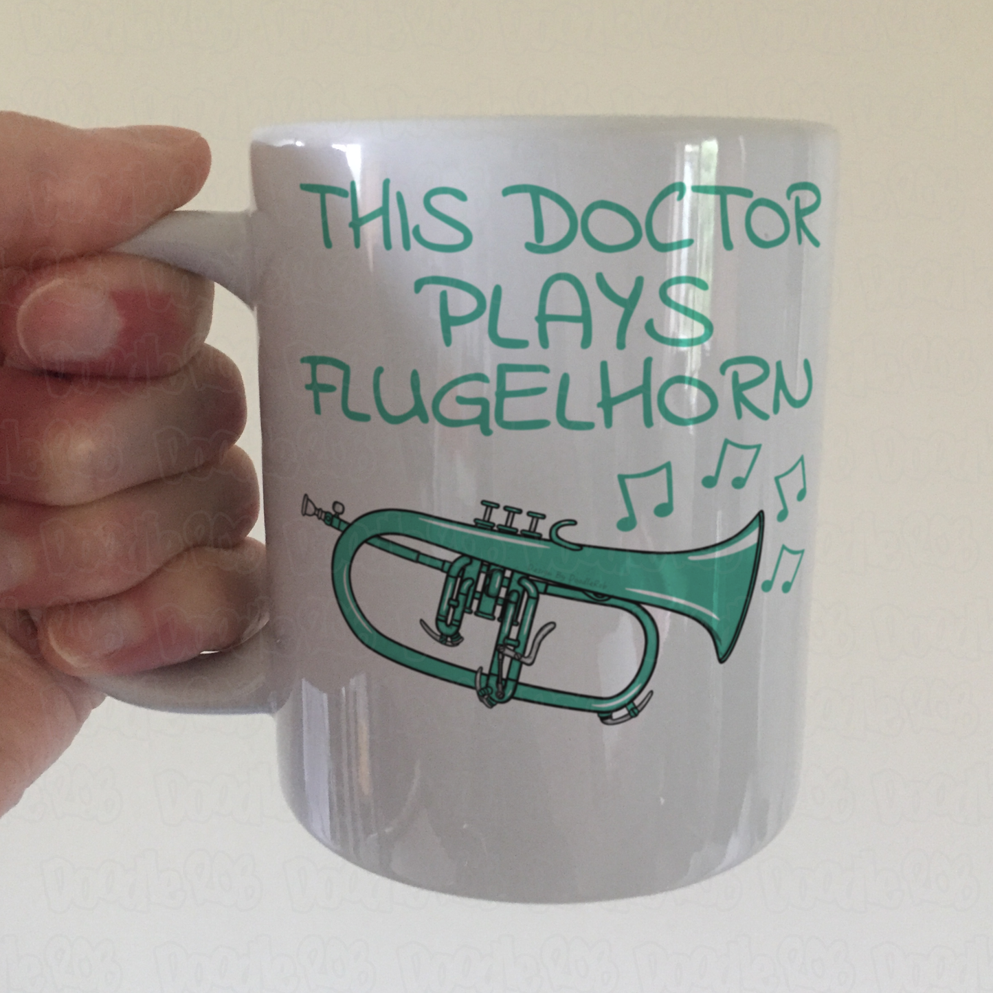 Doctor Flugelhorn Mug - This Doctor Plays Flugelhorn - Brass Musician Gift For Doctor